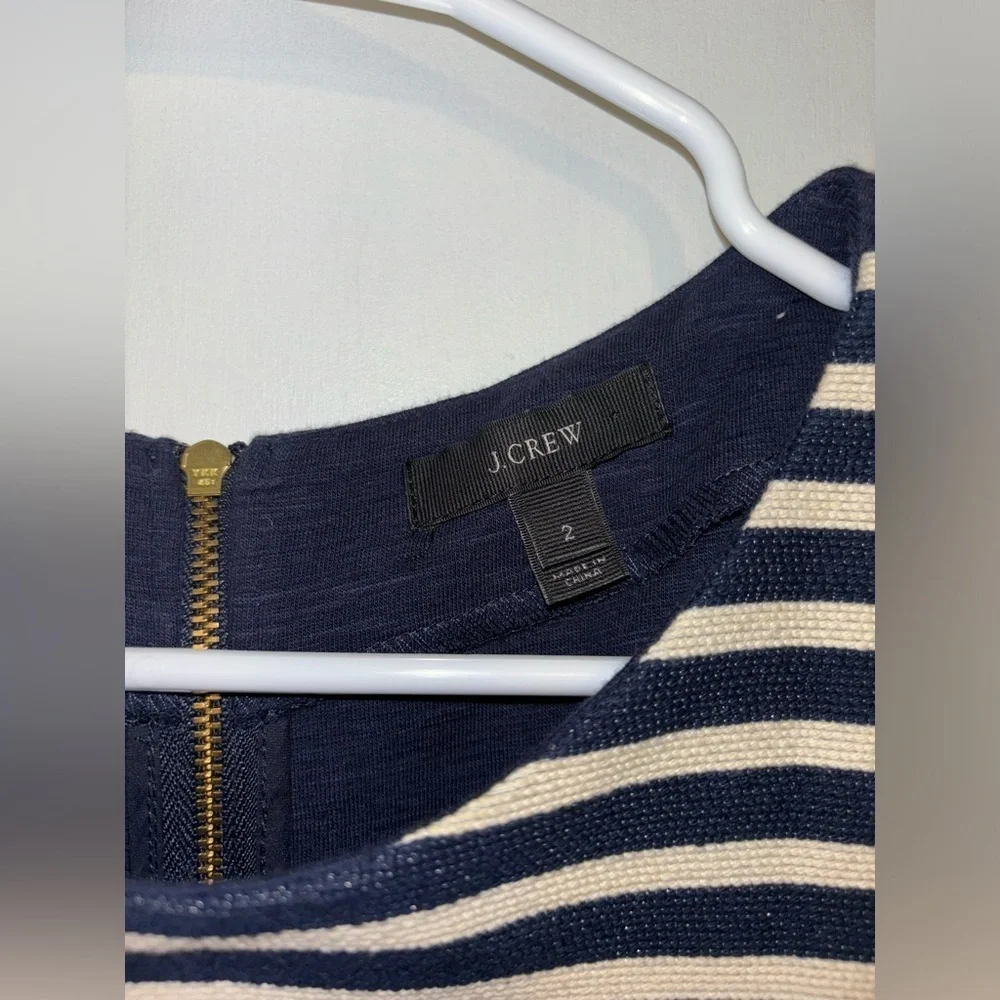 J. Crew striped front dress